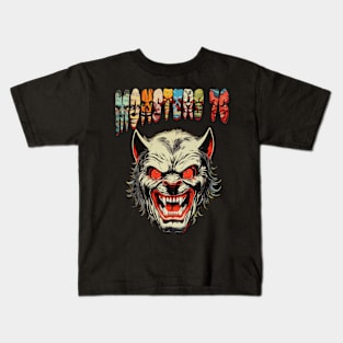Monsters 76 Werewolf #1 Kids T-Shirt